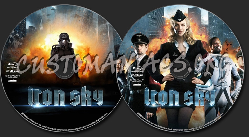 Iron Sky blu-ray label