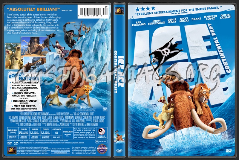 Ice Age: Continental Drift dvd cover