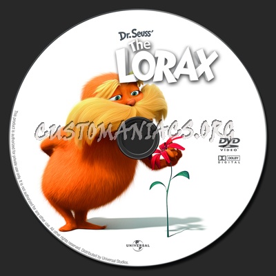 The Lorax dvd label