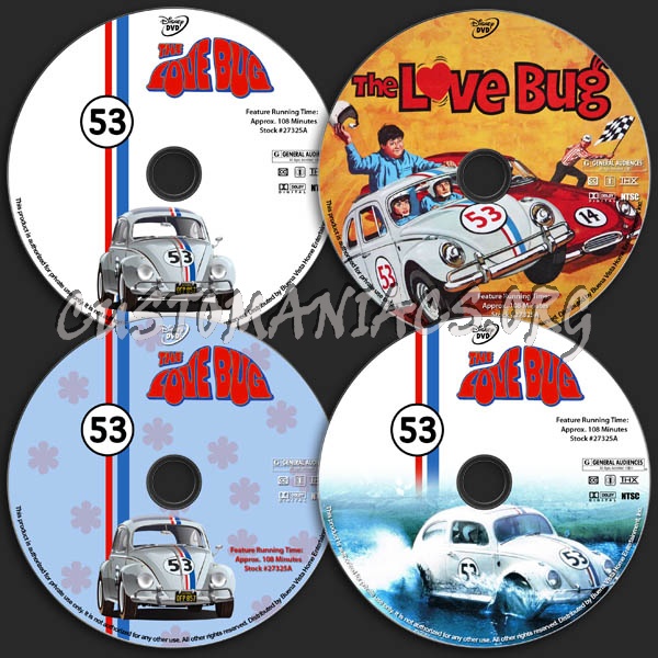 The Love Bug dvd label