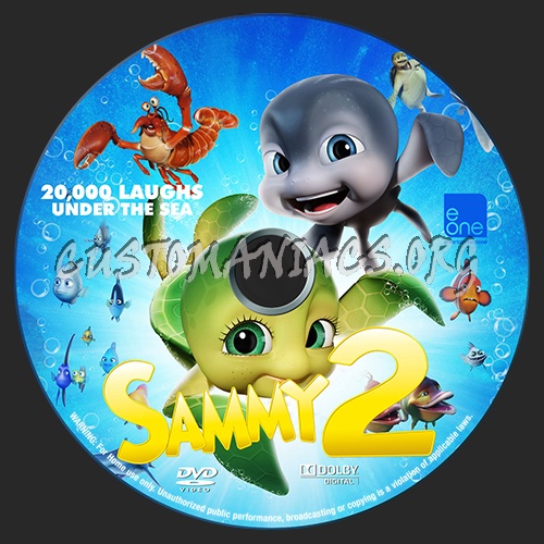 Sammy's Adventures 2 ( aka Sammy 2 ) dvd label