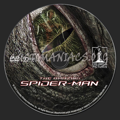 The Amazing Spider-Man dvd label