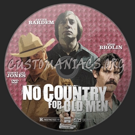 No Country For Old Men dvd label