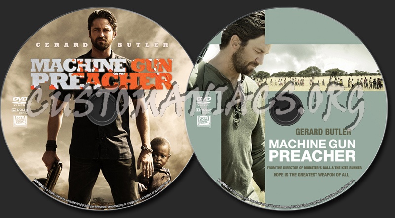 Machine Gun Preacher dvd label