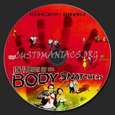 Invasion Of The Body Snatchers (1956) dvd label