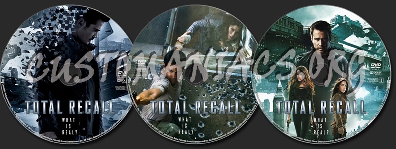 Total Recall (2012) dvd label