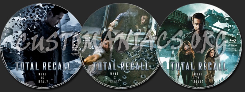 Total Recall (2012) blu-ray label