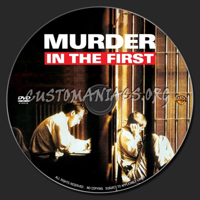 Murder In The First dvd label
