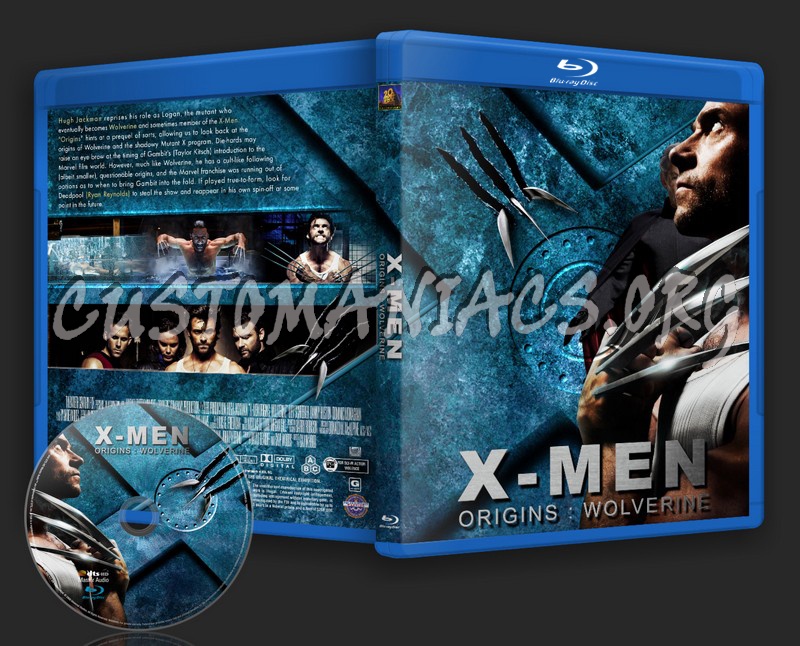 X Men Origins Wolverine blu-ray cover