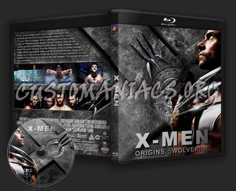 X Men Origins Wolverine blu-ray cover