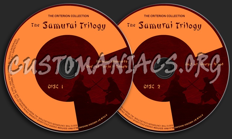 14 - 15 - 16 - The Samurai Trilogy dvd label
