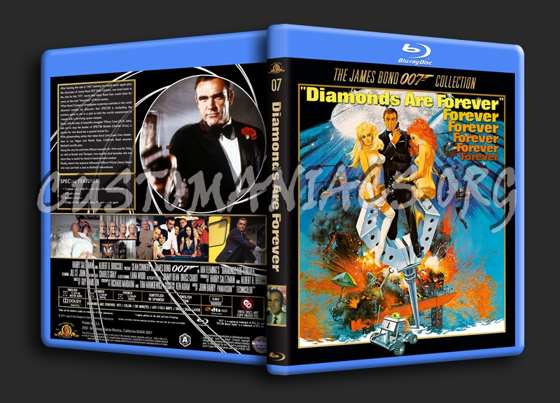 Diamonds Are Forever blu-ray cover