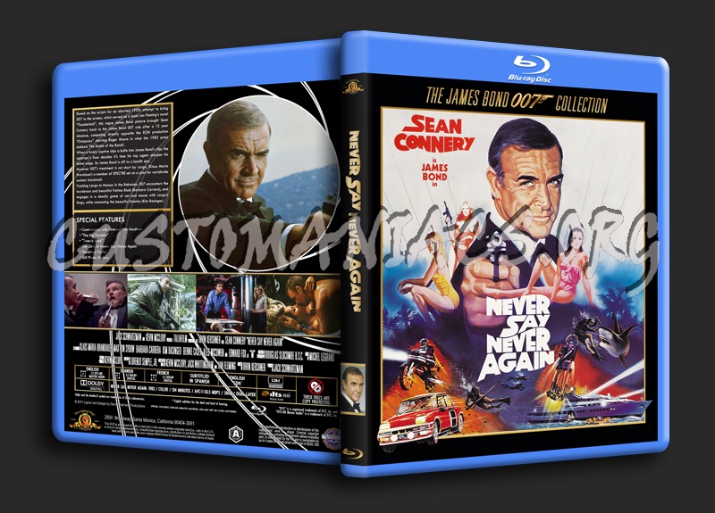 Never Say Never Again blu-ray cover