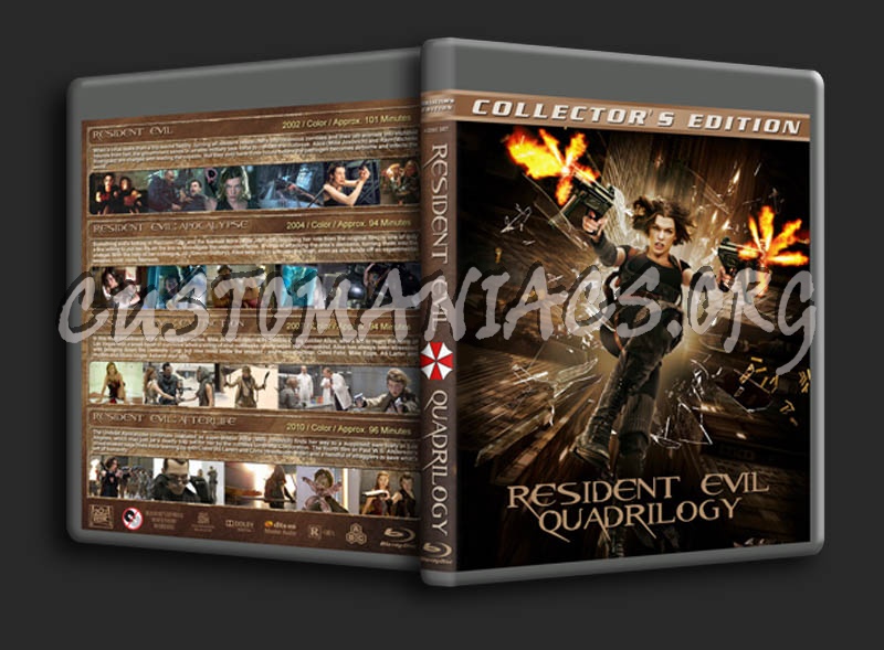 Resident Evil Quadrilogy blu-ray cover