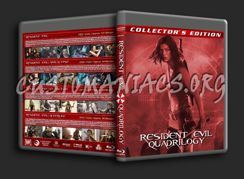 Resident Evil Quadrilogy blu-ray cover