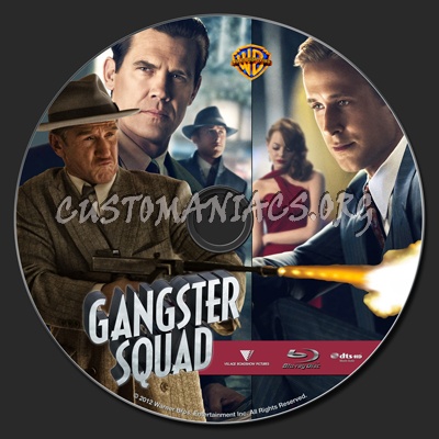 Gangster Squad blu-ray label