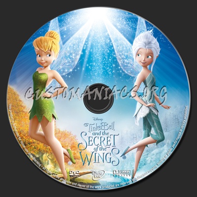 Tinker Bell and the Secret of the Wings dvd label