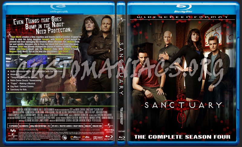 Sanctuary - Season 04 (127mm) blu-ray cover