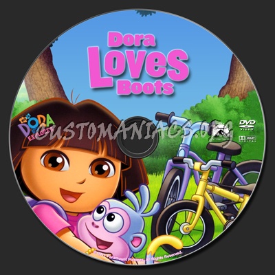 Dora The Explorer Dora Loves Boots dvd label