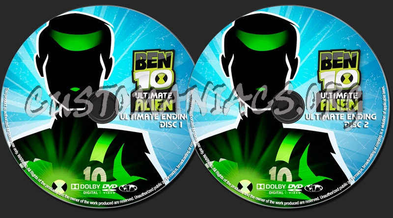 Ben 10 Ultimate Alien The ultimate Ending dvd label