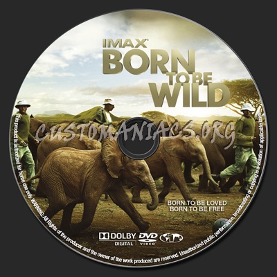 Imax Born To Be Wild dvd label