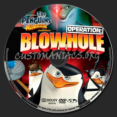 The Penguins Of Madagascar Operation Blowhole dvd label