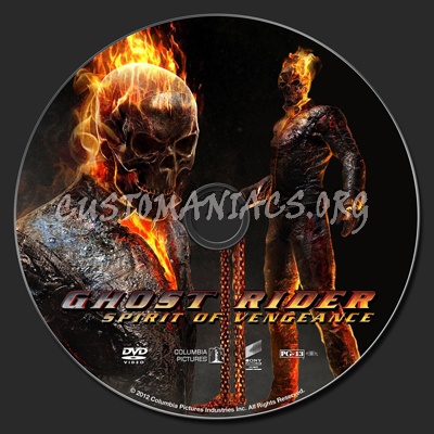 Ghost Rider Spirit of Vengeance dvd label