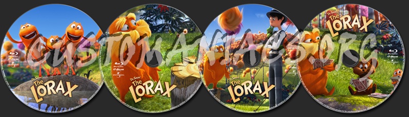 The Lorax blu-ray label