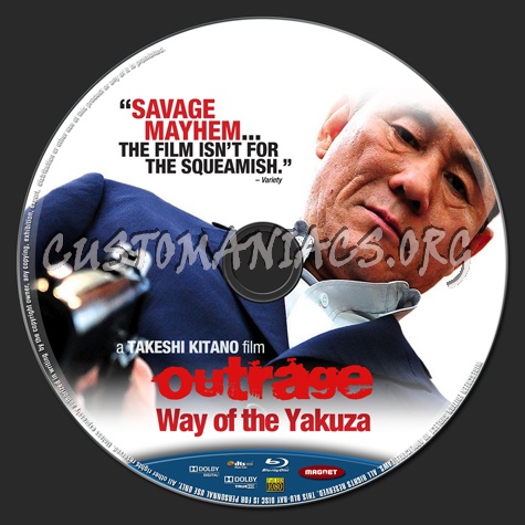 Outrage Way of the Yakuza blu-ray label