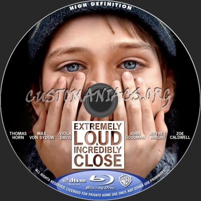 Extremely Loud And Incredibly Close blu-ray label