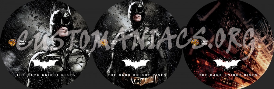 The Dark Knight Rises dvd label