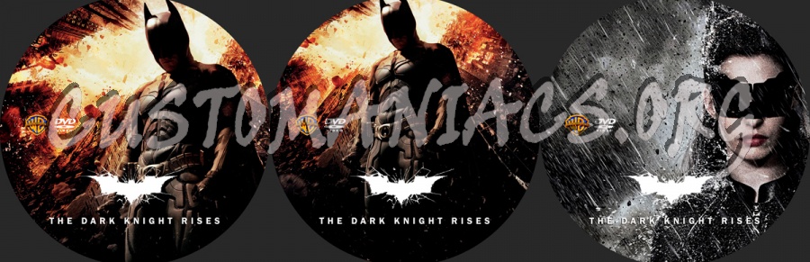 The Dark Knight Rises dvd label