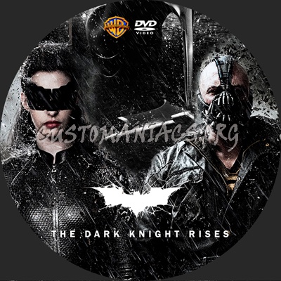 The Dark Knight Rises dvd label