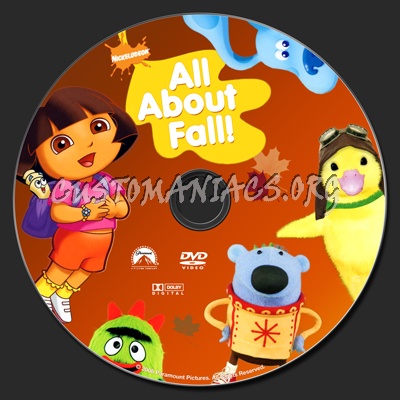 Dora the Explorer and Friends All About Fall dvd label