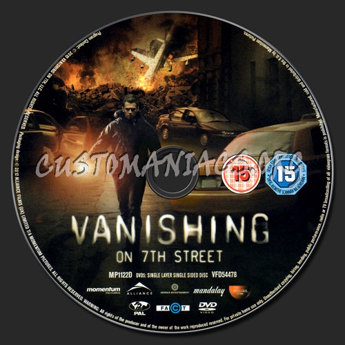 Vanishing on 7th Street dvd label