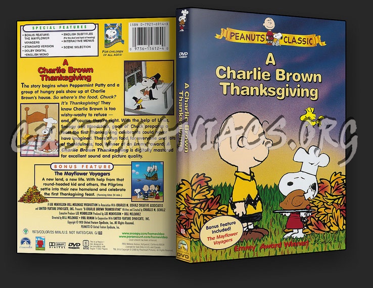 A Charlie Brown Thanksgiving dvd cover