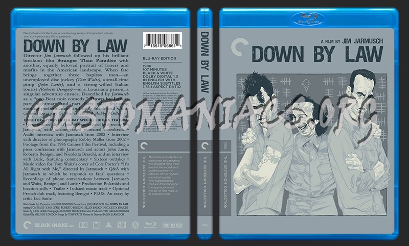 166 - Down By Law blu-ray cover