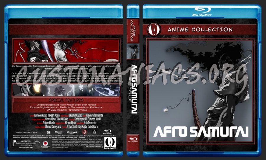 Anime Collection Afro Samurai Director's Cut blu-ray cover