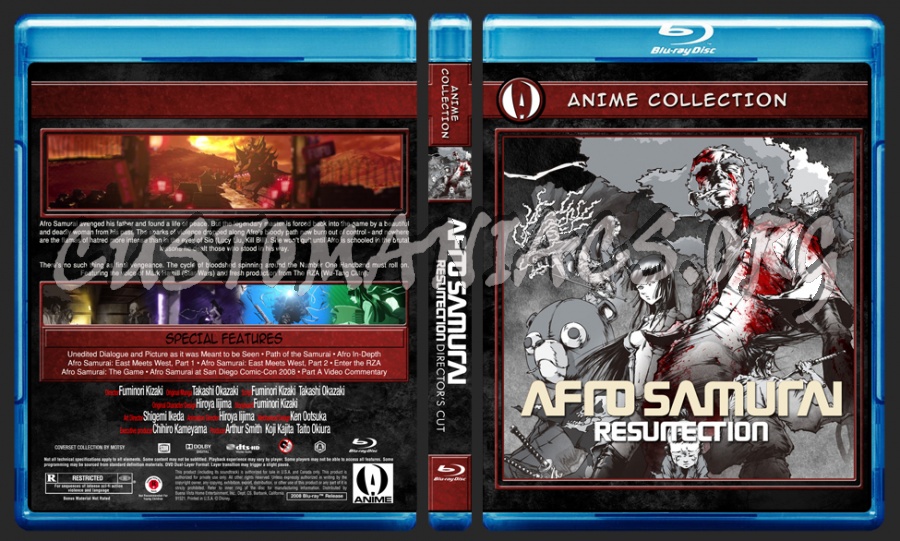 Anime Collection Afro Samurai Resurrection Director's Cut blu-ray cover