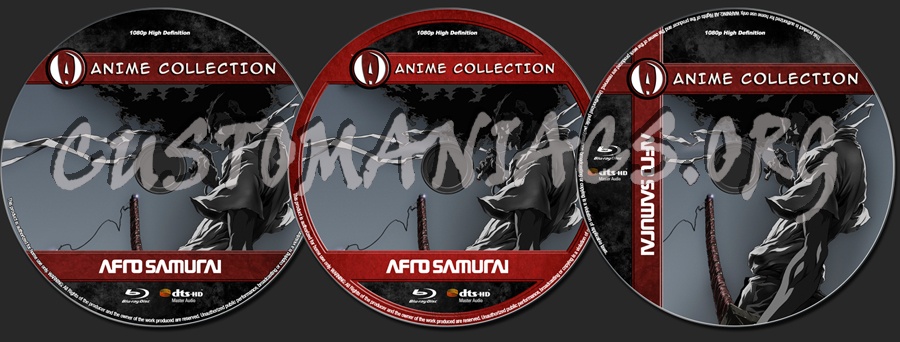 Anime Collection Afro Samurai Director's Cut blu-ray label