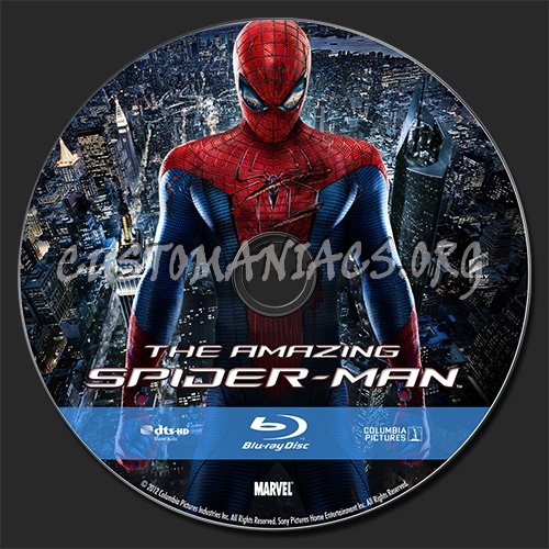 The Amazing Spider-Man blu-ray label