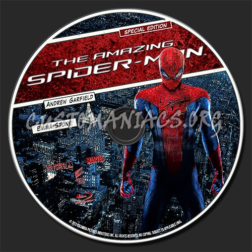 The Amazing Spider-Man blu-ray label