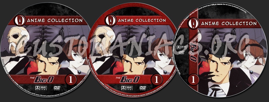 Anime Collection The Big O Complete Collection dvd label