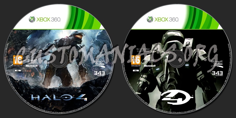 Halo 4 dvd label