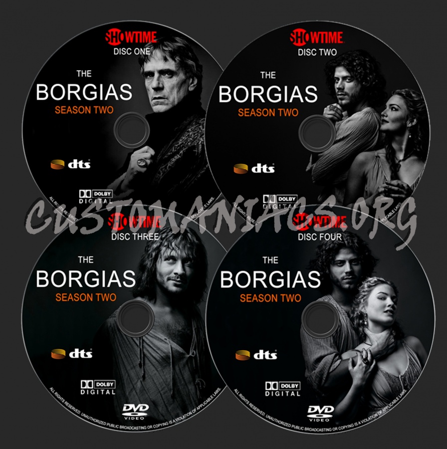 The Borgias - Season 2 dvd label