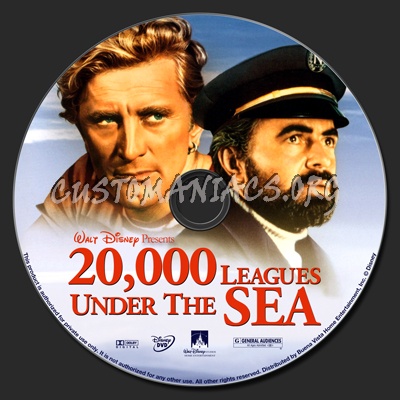 20,000 Leagues Under The Sea dvd label