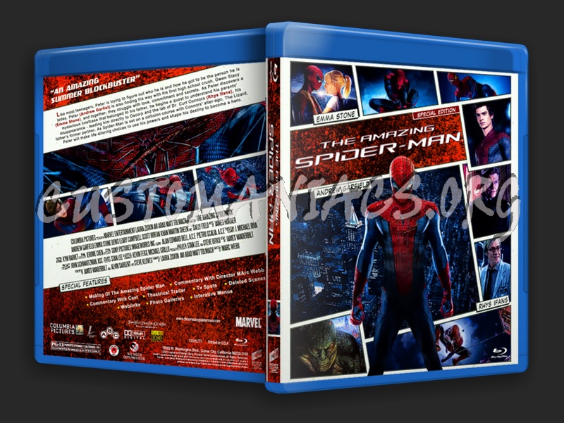 The Amazing Spider-Man blu-ray cover