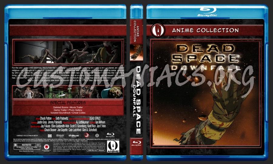 Anime Collection Dead Space Downfall blu-ray cover