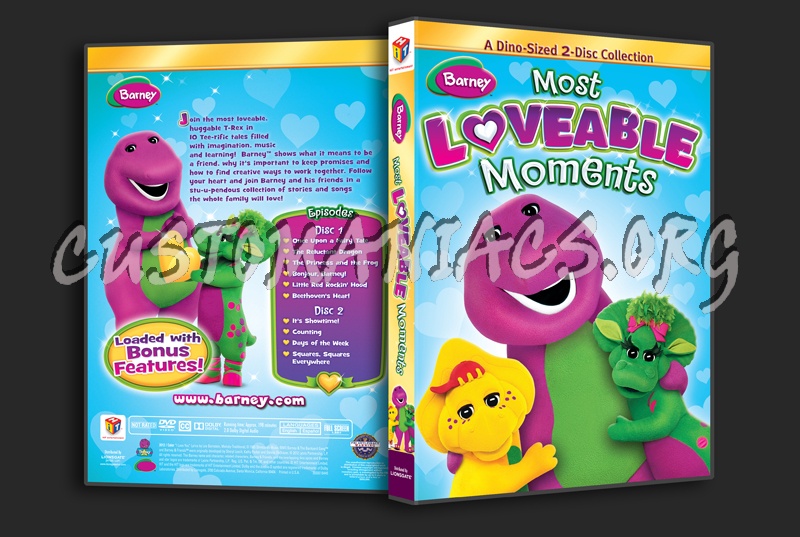 Barney most Lovable Moments dvd cover