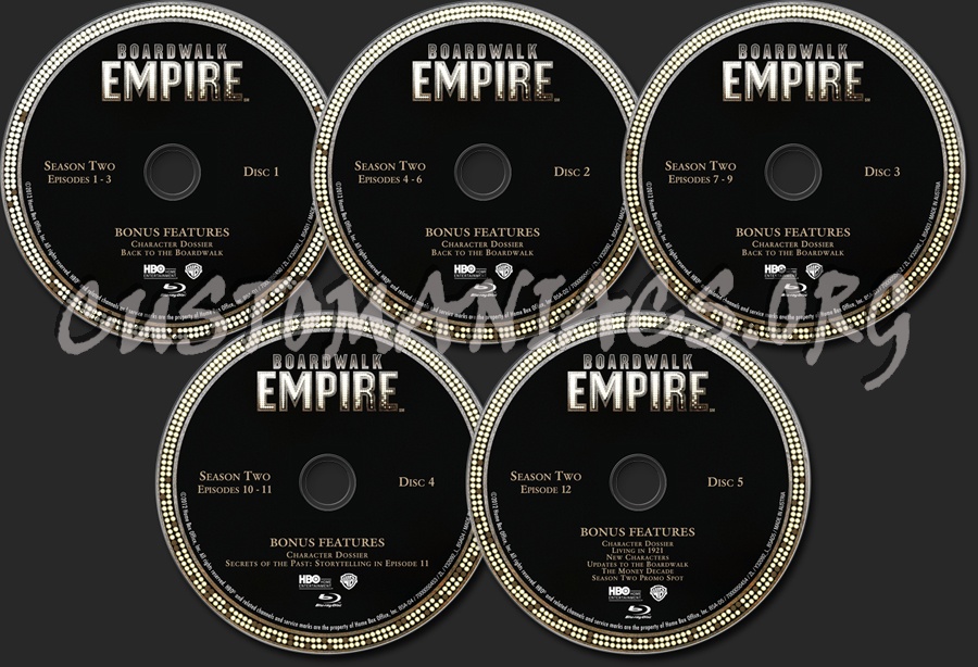 Boardwalk Empire Season 2 blu-ray label